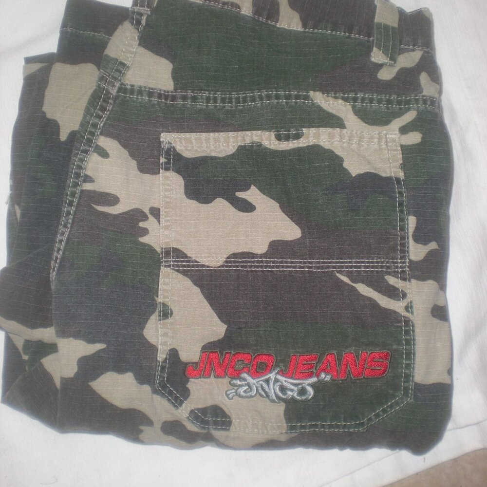 JNCO  Brand  CAMO  Pants  Y2K  Vintage  Size 34 x 34  NWOT